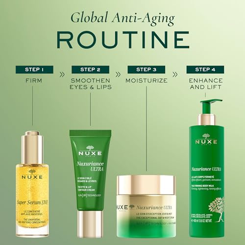 Nuxe Nuxuriance Ultra Exceptional Day & Night Face Cream, Retinol-Like Moisturizer with Hyaluronic Acid, Niacinamide for Fine Lines and Wrinkles, 2.5 Fl Oz