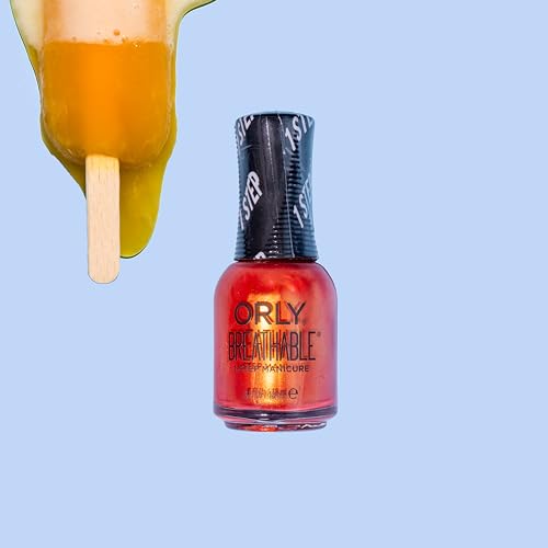Orly Melting Point Nail Polish Collection | GoldenOrange Shimmer | Long-Wearing, Full Coverage Formula with Gripper Cap | Vegan & Cruelty-Free (Erupt To No Good)