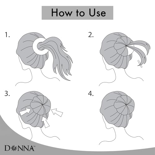 Donna Mesh Hair Donut Bun Maker, 1PC - Elegant Hair Accessories for Women, Premium Hair Accessories, Effortless Hair Bun Maker for Stylish Updos and Perfect Hair Donut Jumbo Size