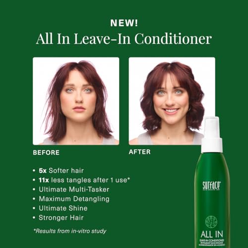 SURFACE Hair ALL IN Leave In Conditioner - Detangles, Controls Frizz & Strengthens for All Hair Types- 6 fl oz