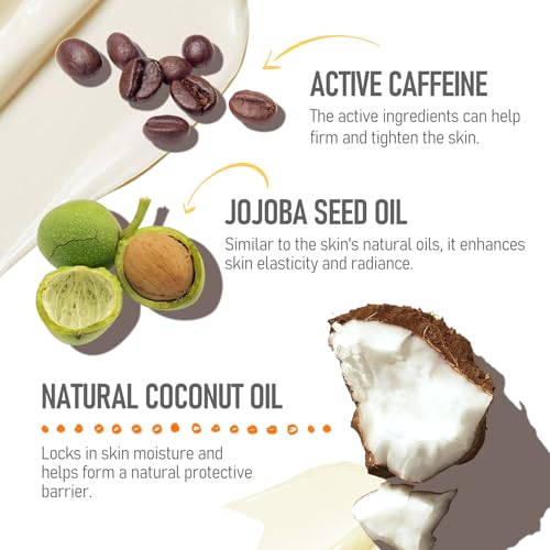 Sttes 602# Caramel Vanilla Lotion - 250ml (8.45 fl oz) Body Lotion - Seven Kinds of Pure Vegetable Oils + Active Caffeine (Without Mineral Oil)