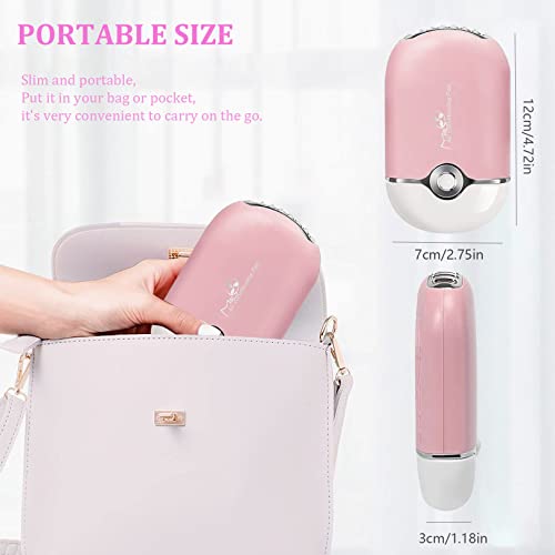 Professional Lash Fan Dryer for Eyelash Extensions | Shmian USB Rechargeable Mini Fan with Cooling Sponge & T-Shape Stand | Fast-Drying Lash Adhesive Tool for Eyelash Techs & Nail Polish