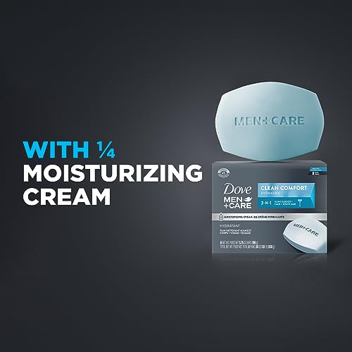DOVE MEN + CARE Body and Face Bar Bars To Clean and Hydrate Skin Body and Facial Cleanser More Moisturizing Than Bar Soap 8 Count(Pack of 9)
