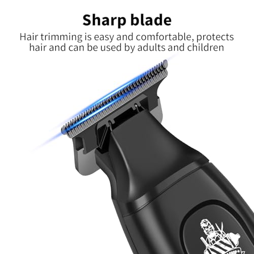 KEMEI Professional Hair Clipper & Cordless Barber Trimmer for Men, Clippers for Hair Cutting, Rechargeable T-Shaped Beard Trimmer, USB Charging, Gifts for Men