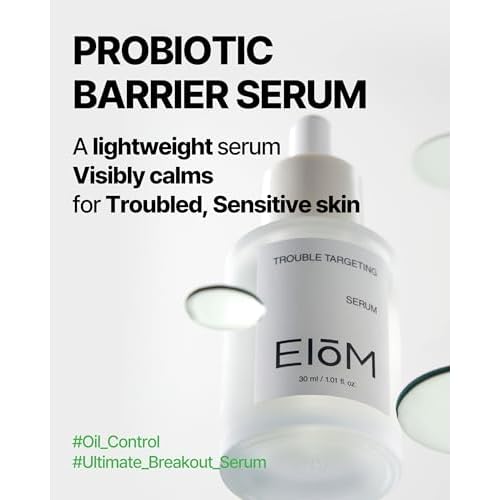 Trouble Targeting Serum, Hydrating & Balancing Face Serum with Niacinamide, Hyaluronic Complex & Tea Tree Biome for Oily Sensitive Blemish-Prone Skin, Korean Skincare (30ml / 1.01 fl.oz.)