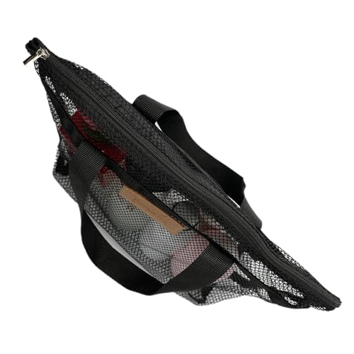 Mesh Shower Caddy Bag Portable Hanging Toiletry and Bath Organizer with Zipper for Travel, Gym, Camping, College Dorms, Beach