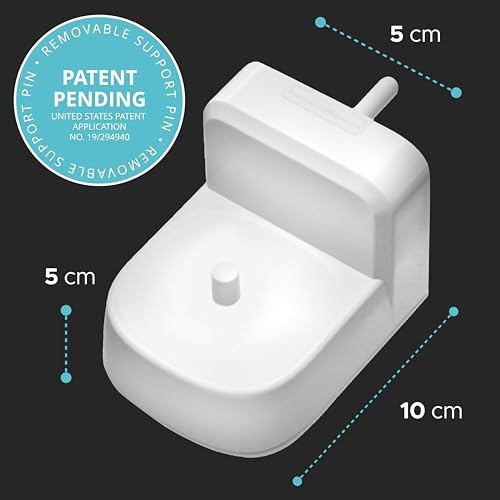 Electric Toothbrush Wall Charger for US Socket for Philips 1000 to 7000 Series | Portable Philips Charging Station, Wireless, IPX7 Seal, with 2 Compatible Toothbrush Heads