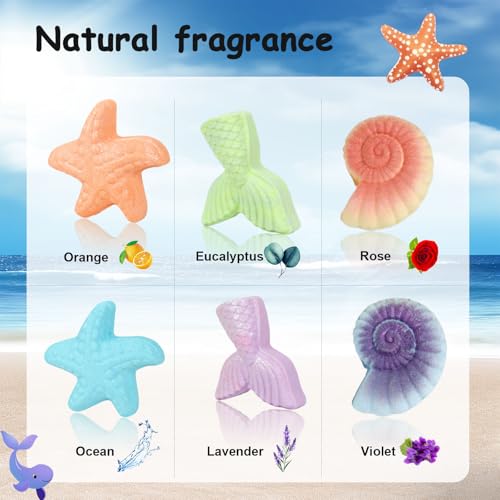 Bath Bombs for Kids, Magical Mermaid Bath Bomb Gifts for Kids ? Bath Bombs for Girls and Boys