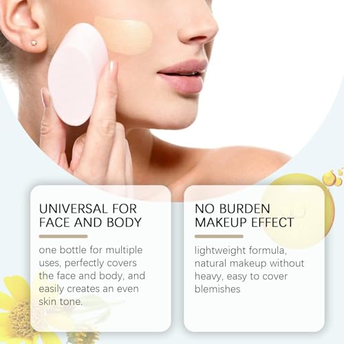 Perfect Cream All-Over Complexion Perfector ? Long Lasting CC Cream Foundation Waterproof, Transfer-Resistant Skin Tint with Hydrating Shimmery Glow for Face & Body