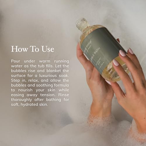 Deep Steep Bubble Bath, Lilac Blossom 17 oz (Pack of 2) ? Hypoallergenic, Clinically Tested Soothing Soak with Shea Butter & Argan Oil ? Sulfate-Free