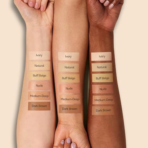 Air Cushion CC Cream Foundation - Mushroom Head BB Creams, Long Lasting Concealing Brightening, Moisturizer Face Cream,Facial Skin Care Makeup For All Skin Types (Natural)