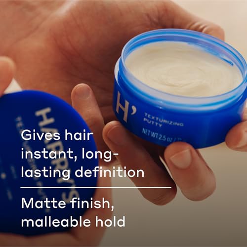 Harry's Texturizing Hair Putty, Mens Hair Styling Products, 2.5 Fl Oz, 3 Pack