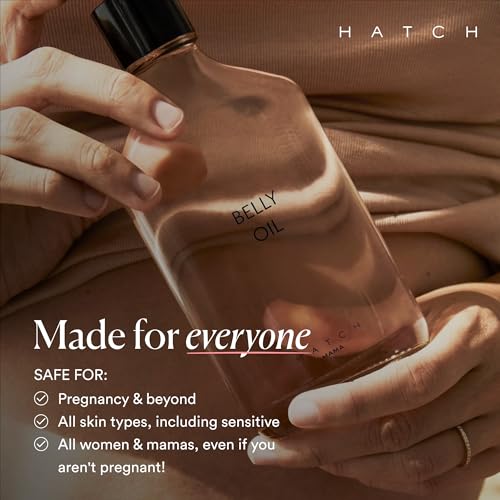 HATCH Belly Oil, Pregnancy & Postpartum Skincare for Stretch Marks, Quick-Drying for Full Body & Soothes Irritation, Plus Vegan, Clean & Plant-Based, 6.7 Fl Oz