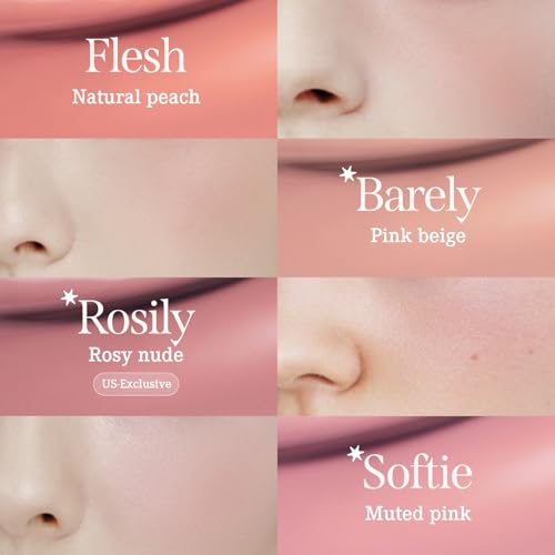DEARDAHLIA Petal Drop Blush (Barely) - Vegan Weightless Liquid Blush with Long-lasting Pigment, Buildable and Skincare-Infused Fomula. Natural Flush, and Dewy Finish. Korean Makeup for Cheeks. 0.14 oz