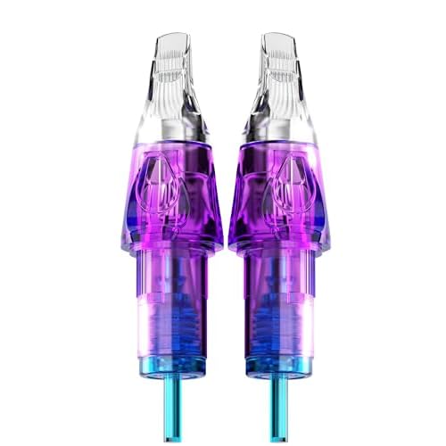 CNC Tattoo Cartridge Needles 20Pcs #10(23RM) Bugpin 0.3mm Round Magnum M-Taper Disposable Cartridges with Membrane EN04B-20-1023RM-M