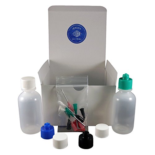 Henna Kit with 2 oz Bottles & Blunt Dispensing Tips. (non sterile / non medical)