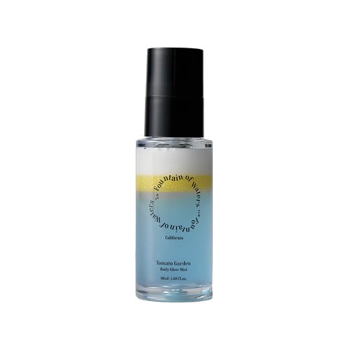 Fountain of Waters Tomato Garden Body Glow Mist - Tomato & Chocolate | Hydrate & Nourish & Glow Skin with Niacinamide | Free From Parabens, Sulfates & Phthalates (1.69 fl oz)