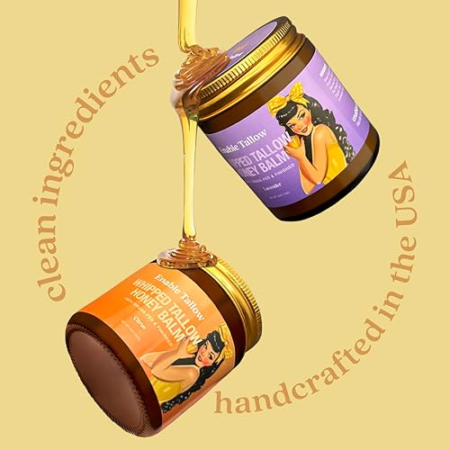 Face & Body Cream ? Whipped Beef Tallow & Manuka Honey Balm for Dry Skin, Eczema & Sensitive Skin ? Natural Moisturizer, Lavender Scent, 4oz