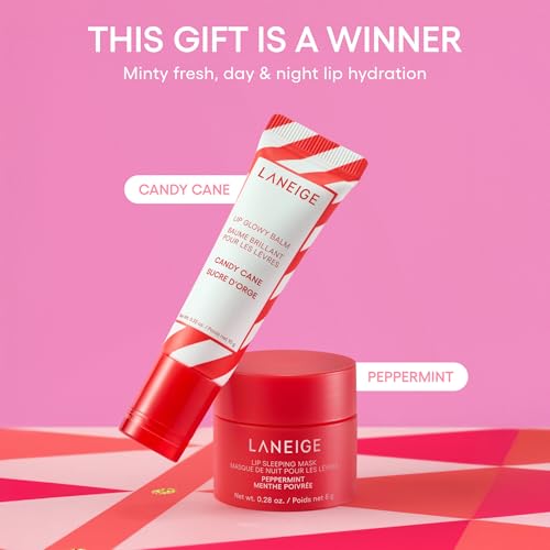 Laneige Skincare & Lip Care Holiday Gift Sets ? Lip Mask, Water Bank, Lip Glowy Balm ? Beauty Essentials for Gifting & Self-Care