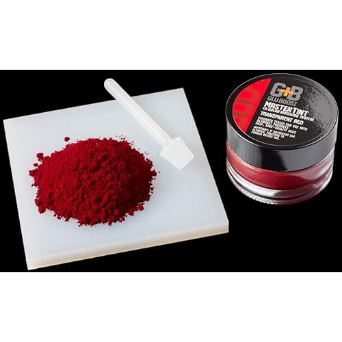 GluBoost MasterTint Jars ? Long-Lasting Color Additives for Perfect Color Matching ? Works with MasterGlu & Fill n¡¯ Finish Pro ? No Solvent Needed - Red