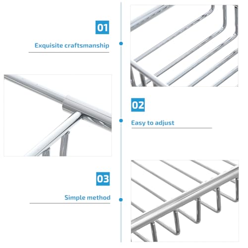 Cabilock Bathtub Tray - Stainless Steel Shower Tray, Expandable Extra Wide Bath Tub Organizer, Over The Tub Shelf Rack for Bathroom Accessories