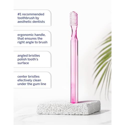 Supersmile New Generation Toothbrush w/Patented 45¡Æ Soft Nylon Bristles - Whitening Tooth Brush w/Ergonomic Handle Guarantees ADA Recommended Brushing Angle for Adults & Children