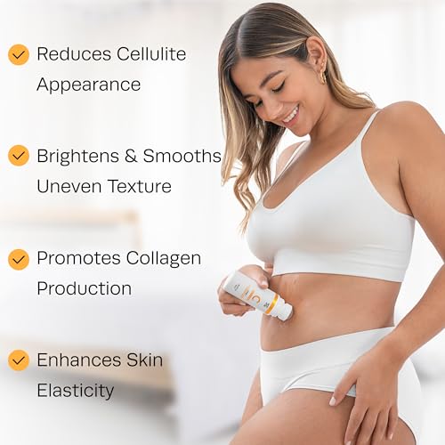 Hot Vita Vitamin C Body Oil ? Hydrating & Firming Natural Blend with Rosehip & Cypress Oils ? Evens Skin Tone, Reduces Cellulite Appearance, Boosts Radiance & Promotes Collagen Production