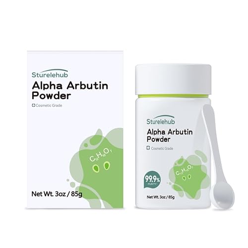 Alpha Arbutin Powder, 3OZ / 85g, 99.9% Purity, Cosmetic Grade, Alpha Arbutin Powder for Homemade Cosmetics