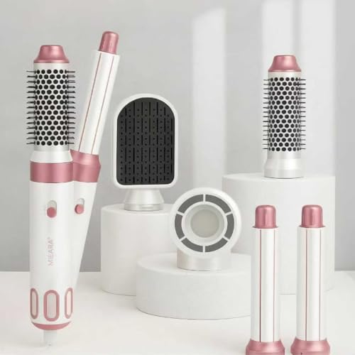 5 in 1 Hair Air Styler, Ionic Hair Dryer Brush Hot-Air Curlers, Multi Hair Styler, Blow Dryer for Fast Drying Straightening Volumizing Curling Styling