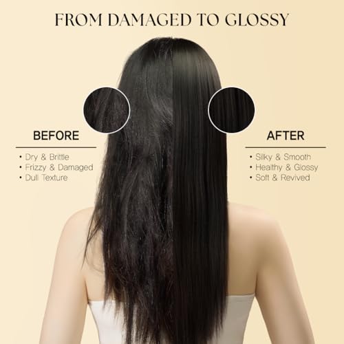 Camellia Damaged Hair Treatment 320ml/10.82 fl.oz | Deep Repair Conditioner for Dry & Damaged Hair with Jeju Camellia Oil & Hydrolyzed Keratin | Protein-Enriched, Moisturizing