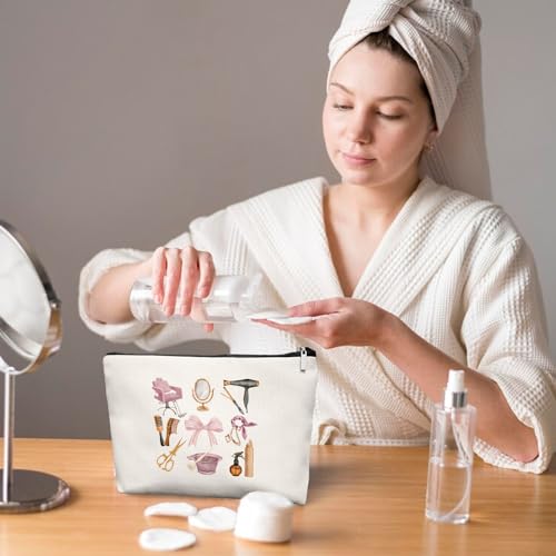 Hairstylist Gifts Women Makeup Bag Make Up Bag, Cosmetic Bags for Hairstylists, Hairdresser Gifts for Cosmetology Student Teen Girls