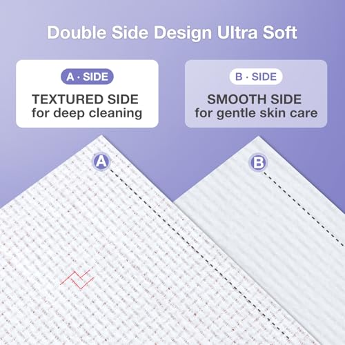 Disposable Face Towels, Biodegradable Soft & Skin Friendly Face Towelettes Disposable, Makeup Remover Dry Wipes Tissue for Women, Facial Wash Cloth Travel-1 Pack