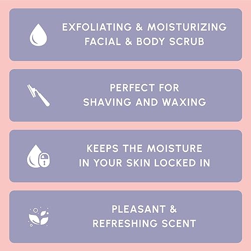 Brooklyn Botany Peach Bellini Honey Sugar Scrub for Body 10 oz ? Deeply Hydrating and Gently Exfoliating Body Scrub for Women and Men ? Moisturizing and Nourishing the Skin