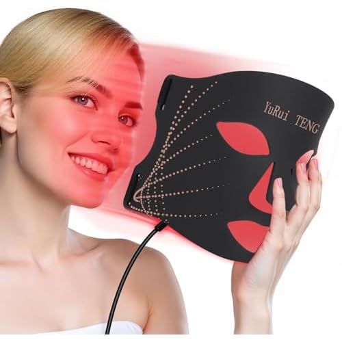 Red Light Therapy for Face 7-Color Light Modes£¬3-in-1 Fusion LED Beads£¬1200 mah Red Light Therapy Mask with Timer for Home & Travel£¬yoga & Relaxation - Ideal Choice for Skincare Lovers