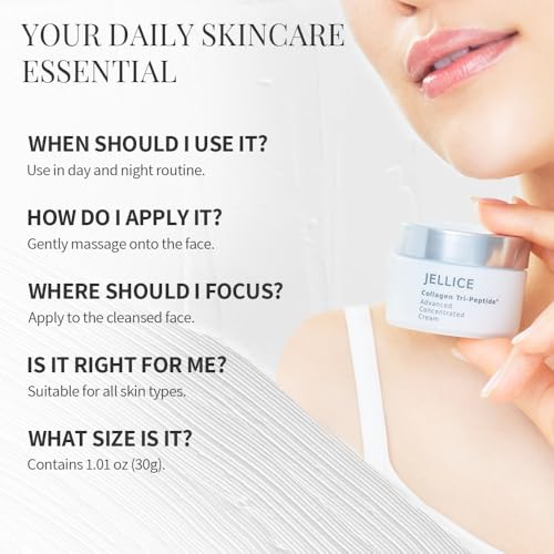 Advanced Collagen Face Cream ? Japanese Skincare Innovation with Collagen Tripeptides, Hyaluronic Acid & Niacinamide ? Anti-Aging Moisturizer for Firming, Hydration & Radiance ? All Skin Types