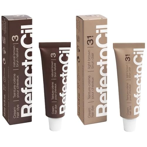 RefectoCil Cream Hair Dye 2-Pack ? Professional Hair Tint for Long-Lasting Color