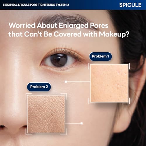 Mediheal Collagen Spicule 3000ppm Intensive Serum ? Micro Needle Serum for Pore Care, Soothing & Skin Texture Improvement, 2-Step Pore Care Set,Collagen Spicule Ampoule and Gel Mask Set,4 pcs