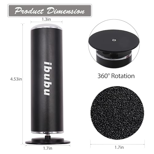 Electric Feet Callus Remover Professional Powerful Foot File Pedicure Grinder Sanders with 60PCS Replacement Sandpaper Discs Heel Scraper for Dead Dry Crack Skin Calluses Speed Adjustable Black
