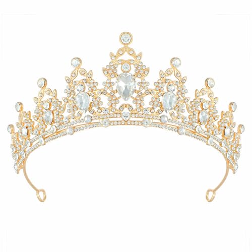 Tiara Crown for Women, Headband Hair Accessories for Birthday Wedding Party Costume
