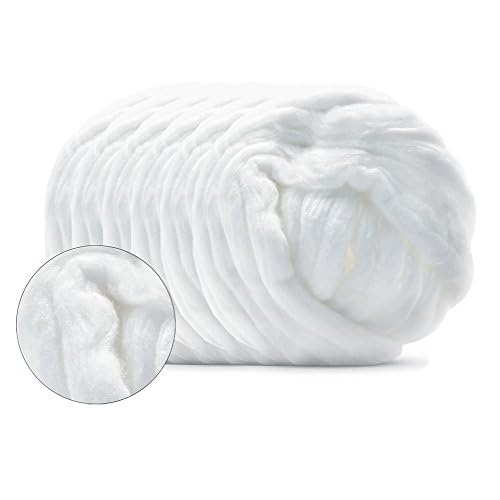 BAR5F Cotton Coil, 40 Feet Long | 100% Pure for Salons, Professional Beauty, Personal Care | Packaged in Quick Dispenser Resealable Bag
