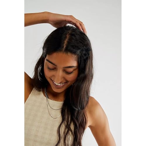Small Hair Claw Clips for Women Medium Size Claw Clip for Girls Thick & Thin Hair Accessories for Women Girls Black, 5 Pack