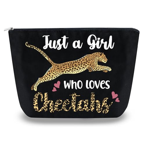 Cheetah Makeup Bag Cheetah Print Gifts for Women Girls Daughter Sister Bestie Cosmetic Bag Small Makeup Pouch