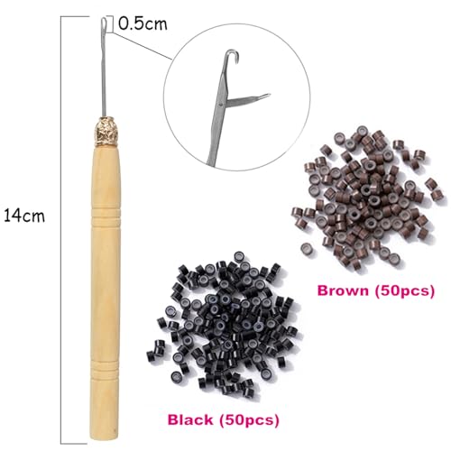 Colorful Hair Tinsel Kit with Tool 6pcs 1200 Strands Glitter Tinsel Hair Extensions Heat Resistant Sparkling Shiny Fairy Hair Accessories for Women Girls Kids 47Inch