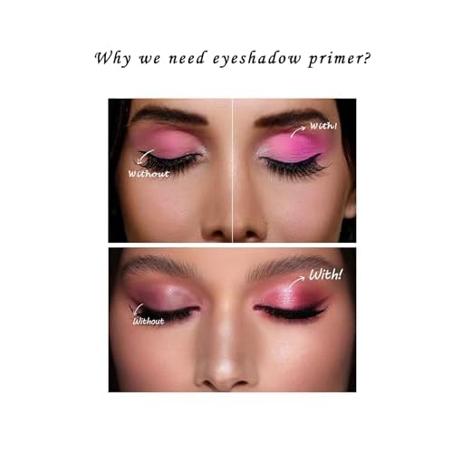 MAEPEOR Matte Eyeshadow Primer 6 Colors Prevent Oily Lids and Creasing Eye Primer Base Long-lasting Waterproof & Smudgeproof Eye Base Makeup for All Shadows (1 Medium)