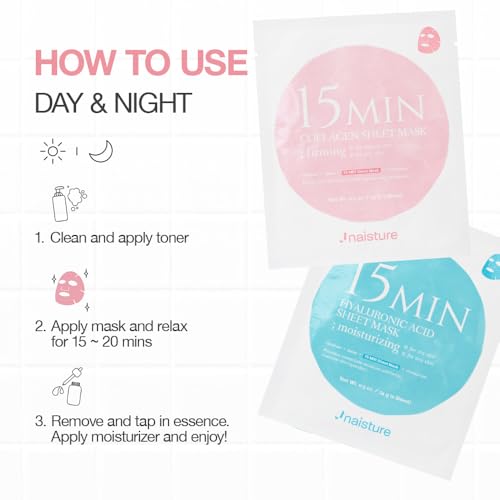 15 Min Pamper Me Kit by Naisture ? Korean Spa and Skincare Kit for Women with Hair Mask, Hand and Foot Masks, Eye Mask, and Face Masks
