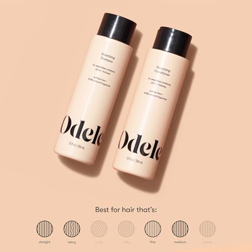 Odele Volumizing Sulfate-Free Shampoo & Conditioner Gift Set, Adds Moisture, Shine, and Fullness for Straight or Wavy Hair Types, 13 Fl Oz Each (2-Pack)
