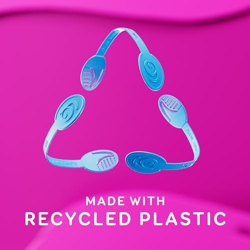 GRIN Tongue Cleaner Strap, 48 Count, Disposable Tongue Cleaner, Hygienic Dual Edge Scraper, Recycled Plastic, Clean Tongue, Healthy Tongue, Promote Fresh Breath, Includes Safe Fold- Back Tooth Pick