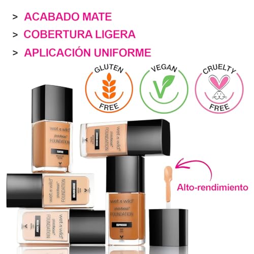 wet n wild Photo Focus Matte Liquid Foundation Soft Beige, Vegan & Cruelty-Free
