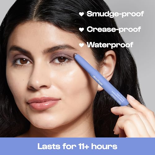 ALLEYOOP 11th Hour Waterproof Cream Eyeshadow Stick ? Long-Lasting Eye Shadow Pencil & Eyeliner, Cream to Powder Stick & Highlighter ? Smudge-Proof Eyeshadow Shimmer, Plum Up Shimmer