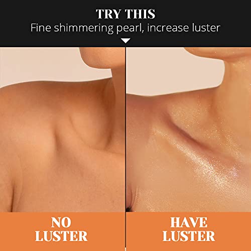 Liyalan Shimmer Body Oil 5 Color Gold 3.38 Fl Oz Face Glow Pearl Highlighter Illuminator Body Makeup Shine Glitter Gold Liquid Taning